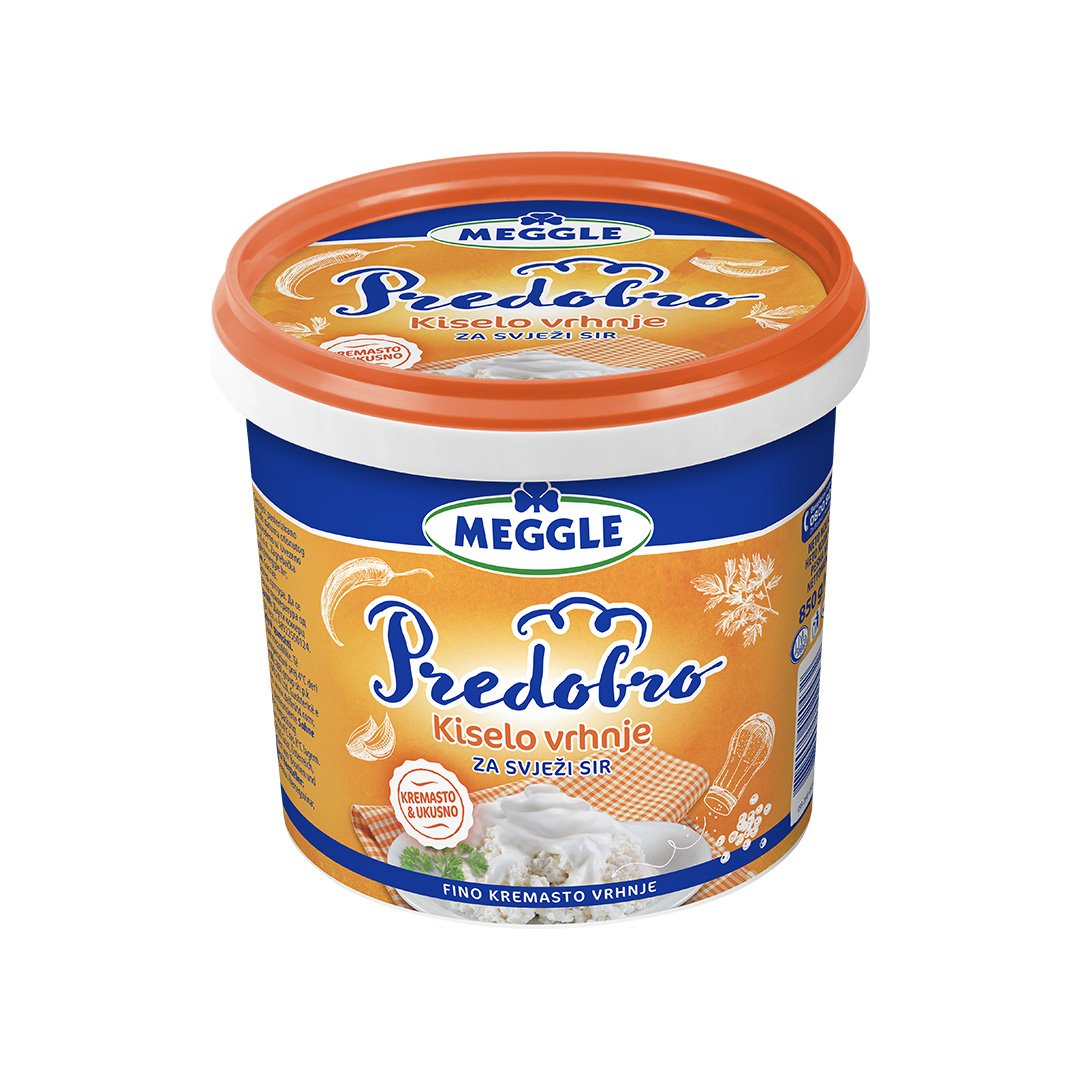 Vrhnje kiselo za svježi sir meggle 20,5% mm 850g