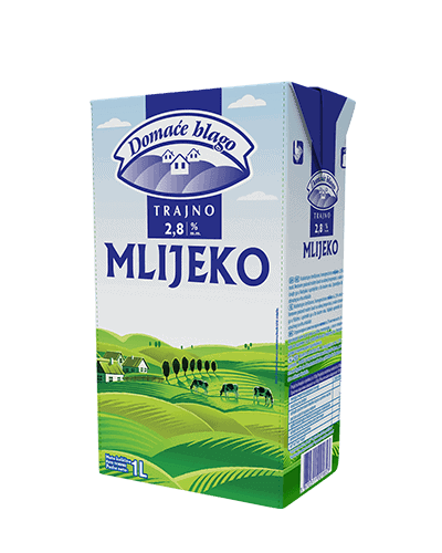Mlijeko domaće blago 2.8% mm 1l