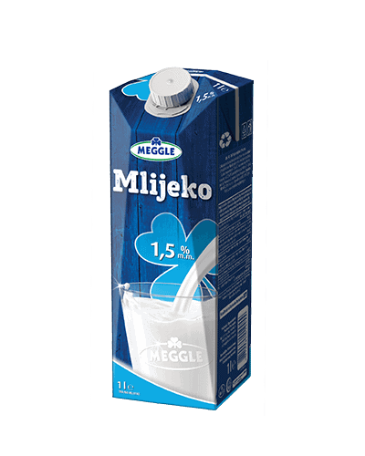 Mlijeko 1l 1,5% meggle