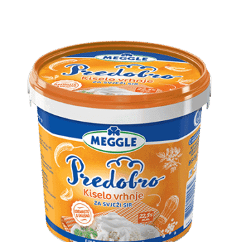 Vrhnje kiselo za svježi sir meggle 20,5% mm 850g