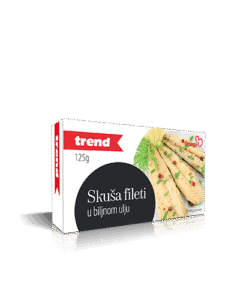 Skuša fileti trend u biljnom ulju 125g