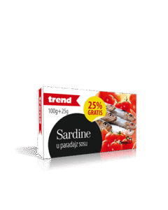 Sardina trend u paradajz sosu 100+25g gratis