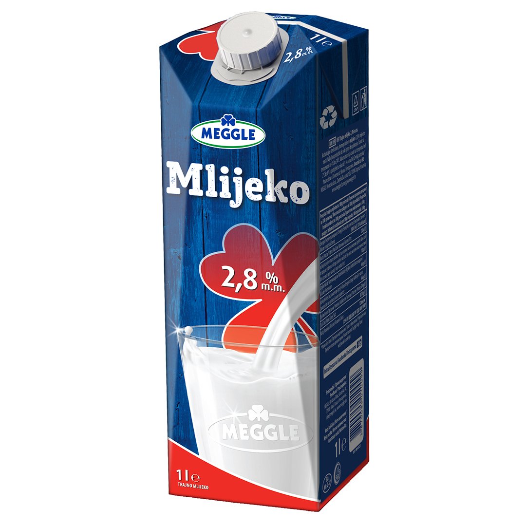 Mlijeko 1l 2,8% meggle