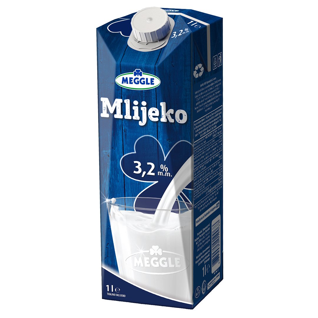 Mlijeko 1l 3,2% meggle