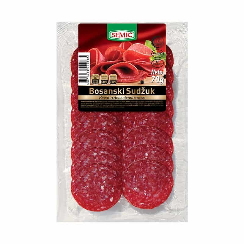 Sudžuk bosanski 70g narezani semić
