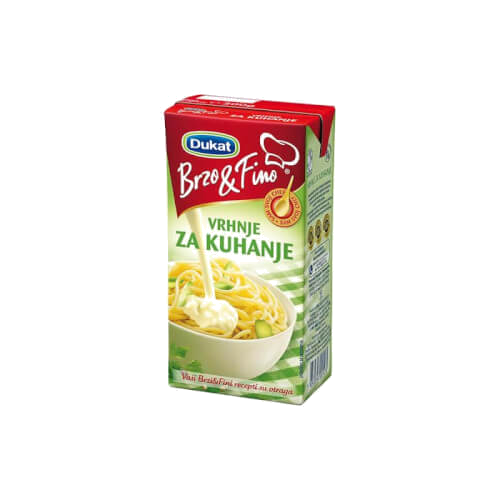 Vrhnje za kuhanje 200g 20% dukat