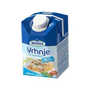 Vrhnje za kuhanje meggle 20%mm 500ml