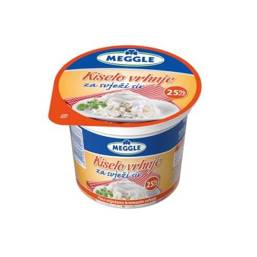 Vrhnje kiselo za svježi sir 300g 22,5% meggle