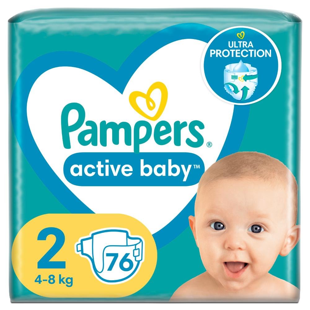 Pelene 76kom pampers 2 jumbo maxi pack mini 4-8kg