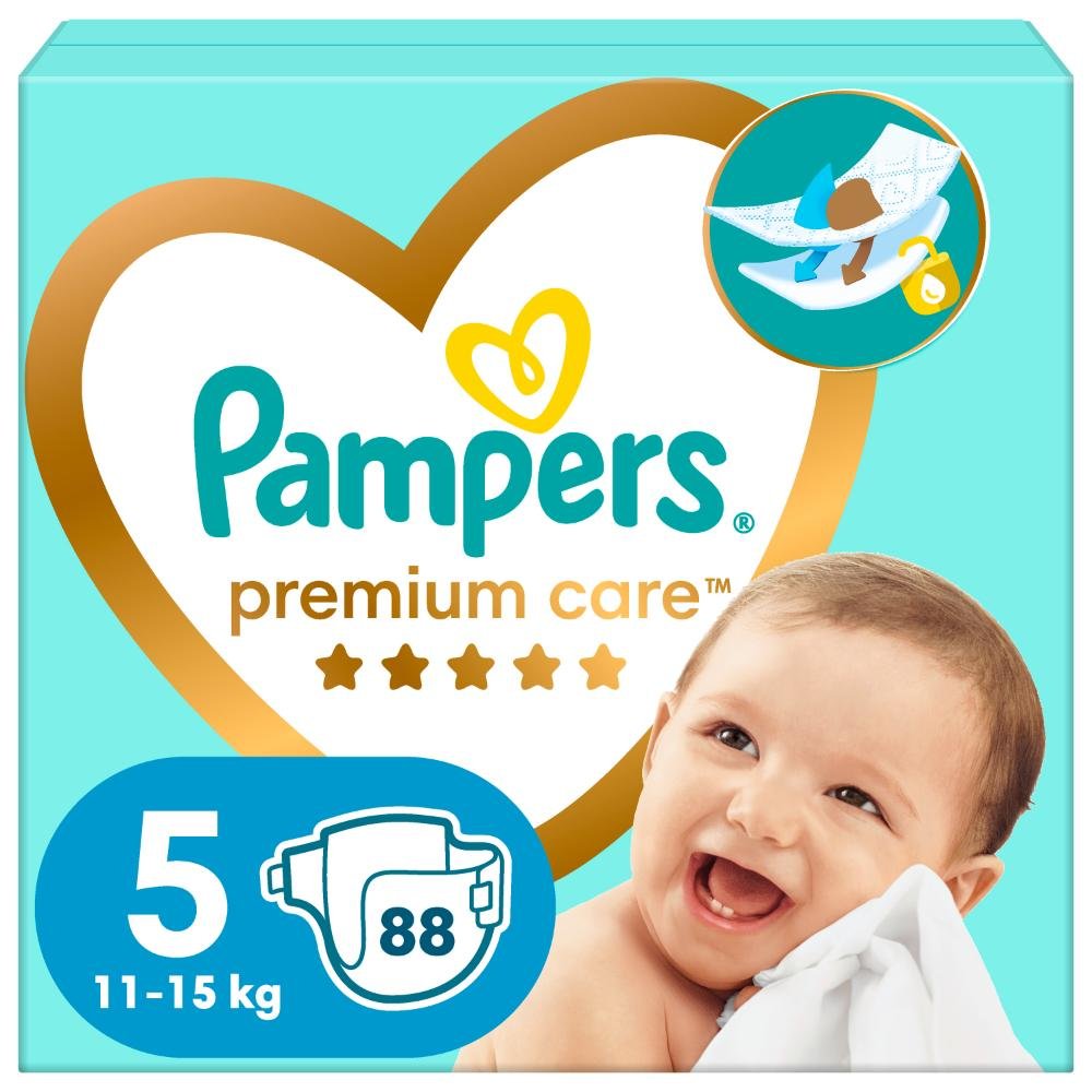Pelene 88kom pampers 5 premium mb junior 11-16kg