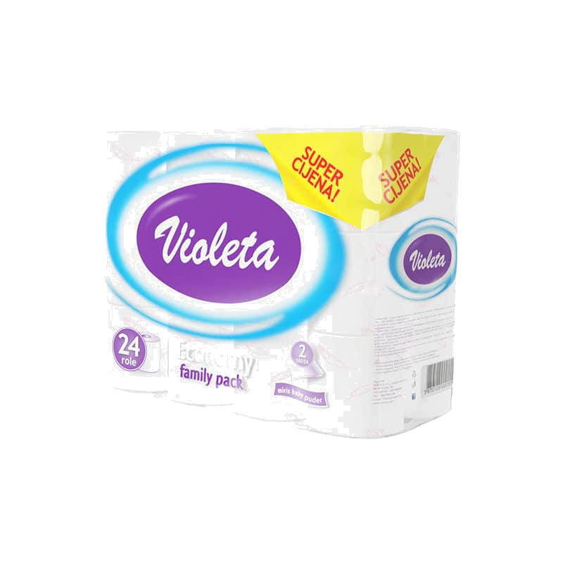 Toaletni papir 2sl 24kom violeta
