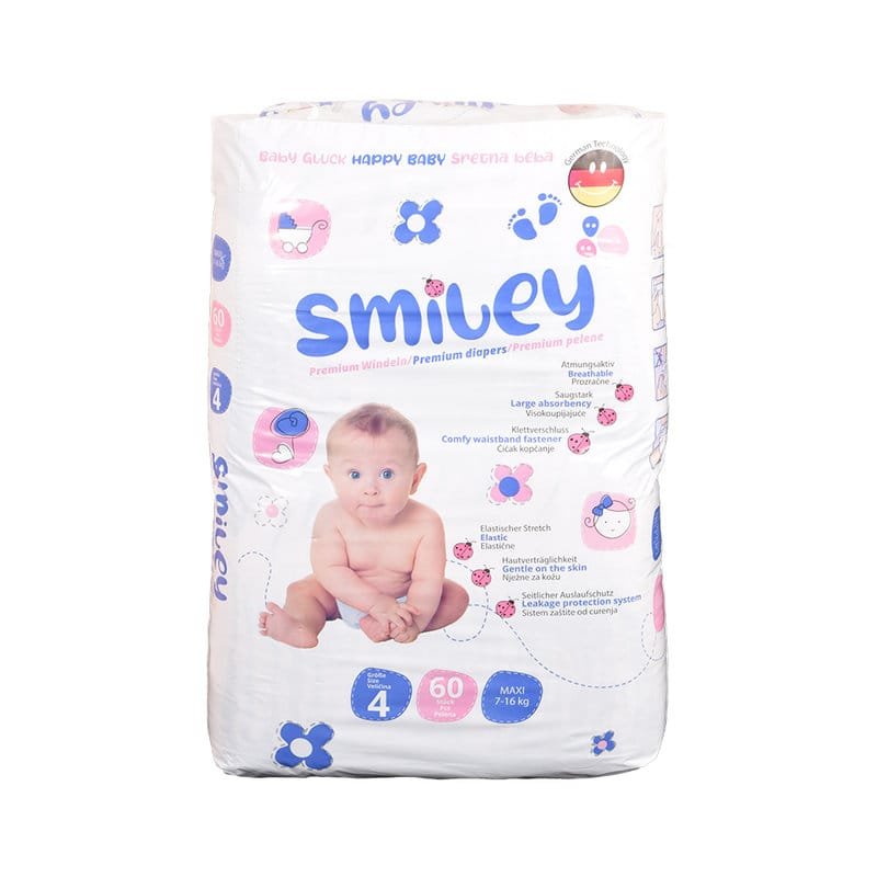 Pelene 60kom smiley maxi jumbo 7-16kg