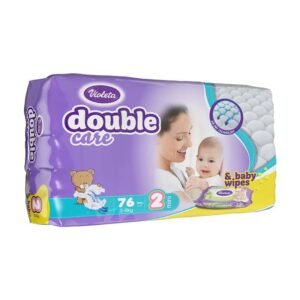 Pelene 76kom violeta 2 mini 3-6kg double care air dry
