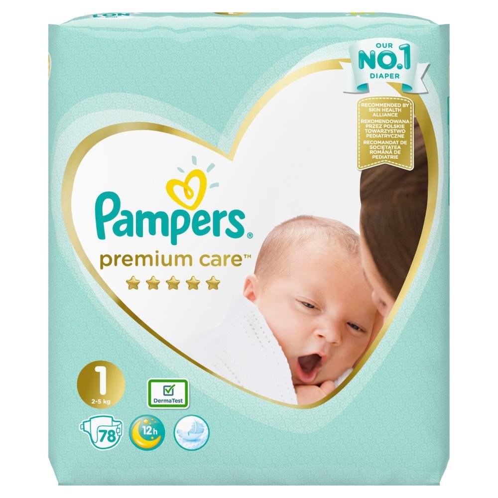Pelene 72kom pampers 1 premium vp1 newborn 2-5kg