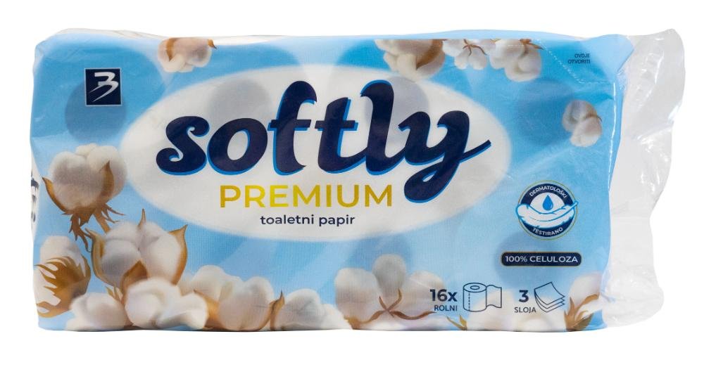 Toaletni papir 3sl 16kom softly premium