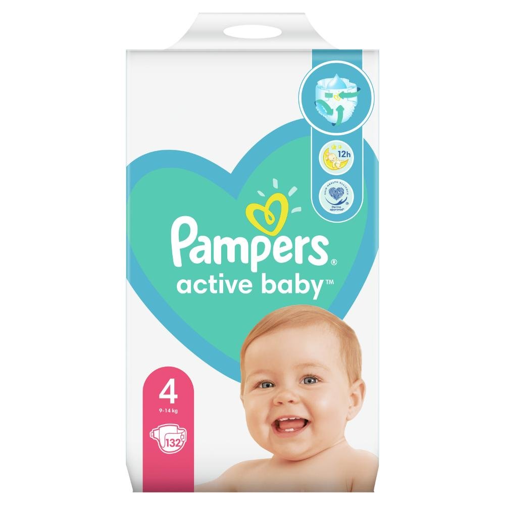 Pelene 132kom pampers 4 mb maxi 9-14kg