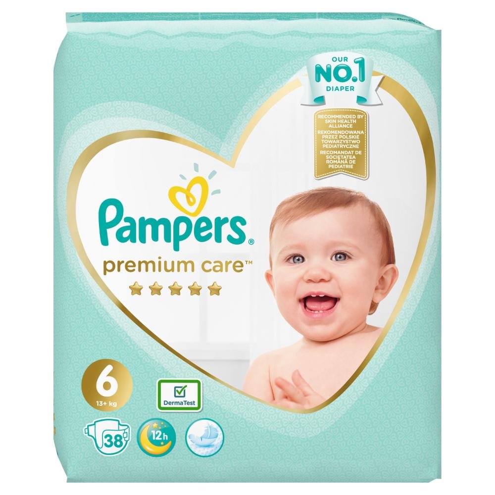Pelene 38kom pampers 6 premium vp extra large 13+