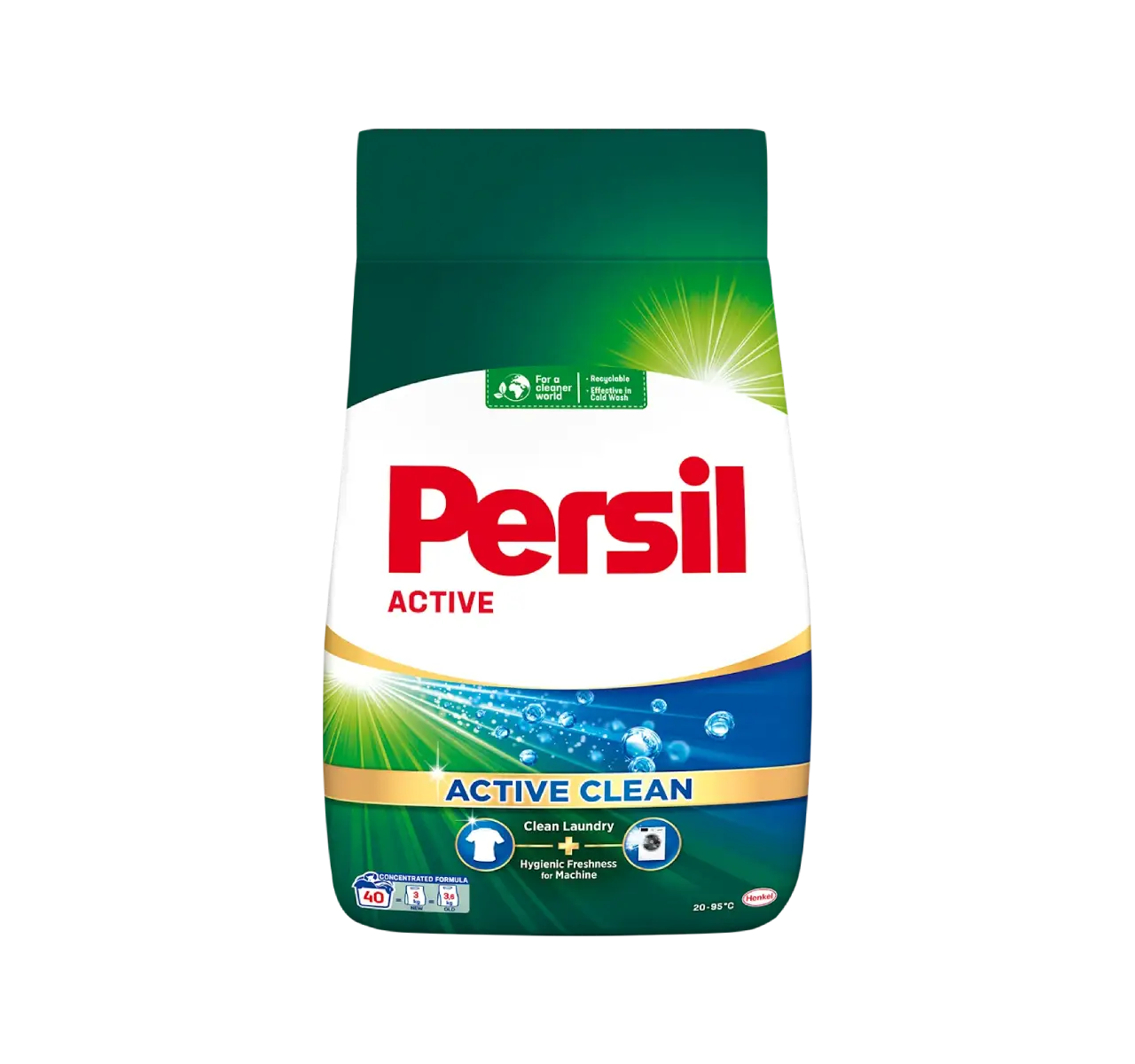 Persil Active Clean deterdžent za pranje veša, 40 pranja, 3 KG