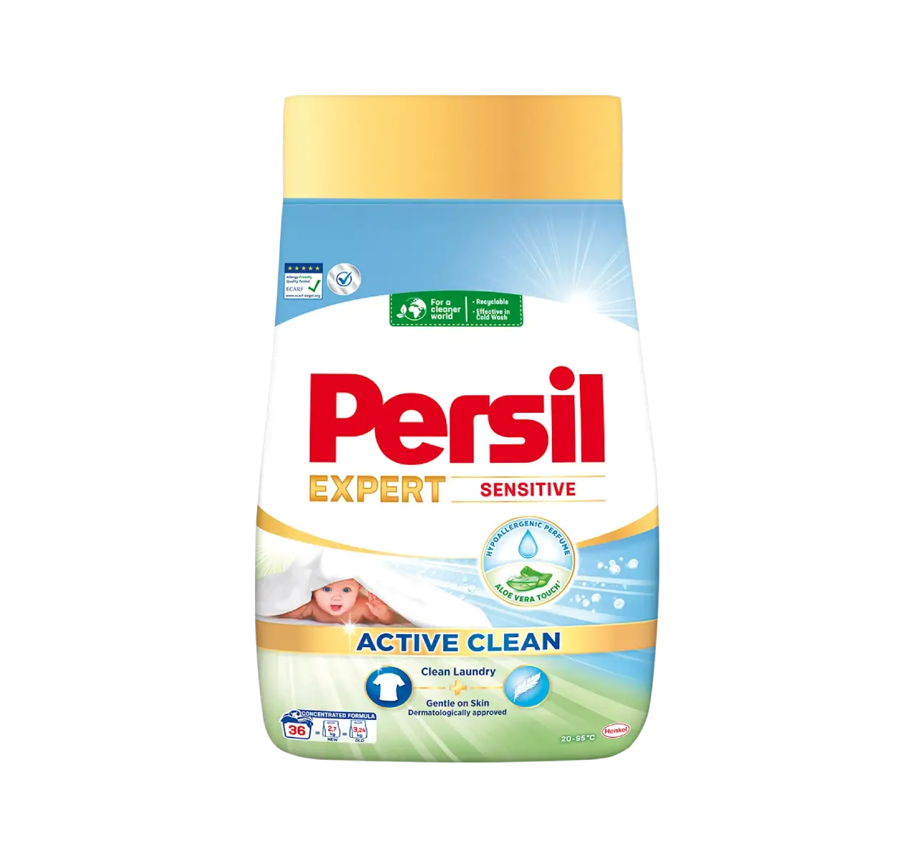 Persil Active Clean deterdžent za pranje veša Expert Sensitive, 2,7 KG