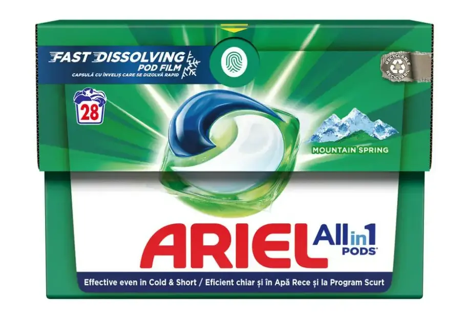 Deterdžent za veš u kapsulama 28kom ariel mountain spring